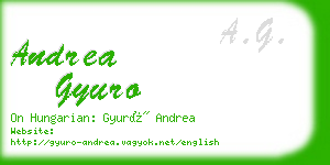 andrea gyuro business card